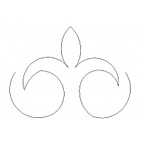 fleurdelis border simple